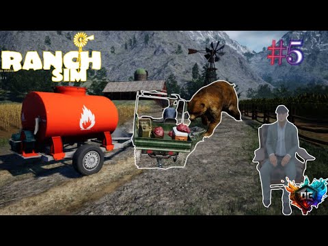 Видео: Ranch Simulator #5 - косолапые пострадают, работа на старика, доставка топлива #баги #приколы #файлы