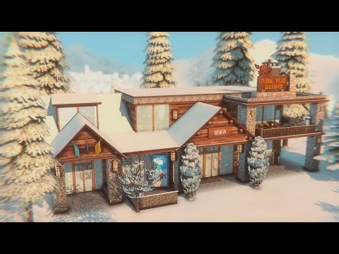 Видео: Зимний ресторан 🥂 || Строительство в The Sims 4 || Скачать NO CC || SpeedBuild Winter Restaurant