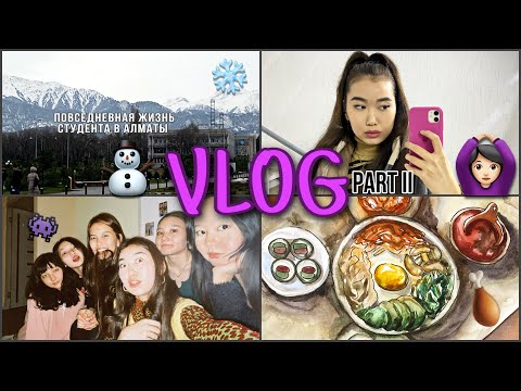 Видео: ПОВСЕДНЕВНАЯ ЖИЗНЬ СТУДЕНТА/ день II-III / Алматы // будни, хомяк, корейская еда