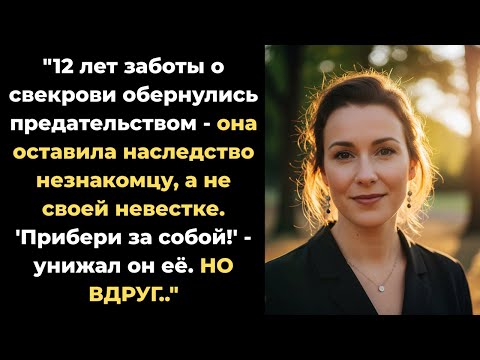 Видео: "Ухаживала 12 лет за больной свекровью, а наследство досталось МОШЕННИКУ! Финал ОГОНЬ"
