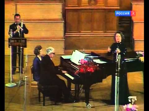 Видео: Елена Образцова исполняет романсы и песни Георгия Свиридова, 1976