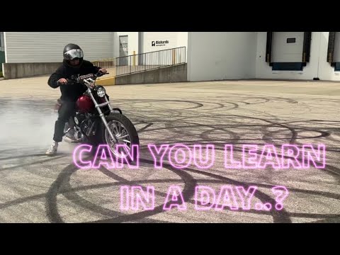 Видео: УЧИМСЯ ДРИФТИТЬ НА HARLEY DAVIDSON