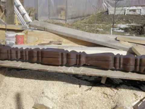 Видео: строительство из дерева. столбы hand made log home. columns