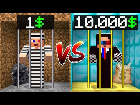Видео: 🤮🤑ТЮРЬМА ЗА 1$ ПРОТИВ ТЮРЬМА ЗА 10000$ В МАЙНКРАФТ! ШЕДИ ТРОЛЛИНГ ЛОВУШКА НУБ И ПРО MINECRAFT