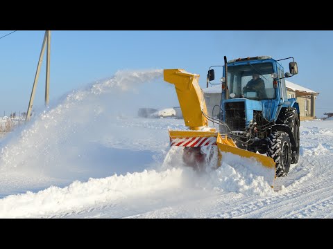 Видео: СНЕГООЧИСТИТЕЛЬ ФРЕЗЕРНО-РОТОРНЫЙ 124