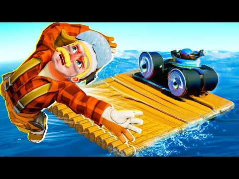 Видео: БЕШЕНЫЙ ЧИТЕРНЫЙ ДВИГАТЕЛЬ НА ПЛОТУ! Raft Mechanic выживание Scrap Mechanic