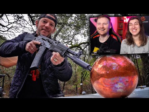 Видео: Медный шар против АК и танка | РЕАКЦИЯ на Разрушительное ранчо