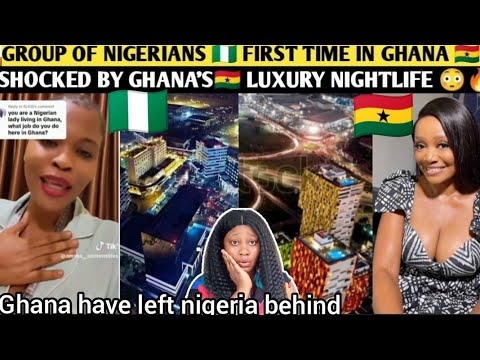 Видео: Группа нигерийцев🇳🇬 впервые в Гане🇬🇭 были в шоке, увидев Гану🇬🇭 с роскошной ночной жизнью по срав...