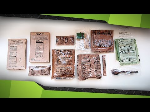 Видео: ИРП Армии США меню 18 (US Army MRE menu 18)