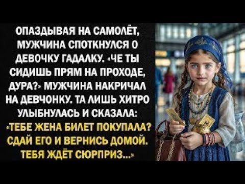 Видео: Опаздывая на самолёт, мужчина споткнулся о девочку гадалку. «Че ты сидишь прям на проходе, дура?»