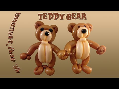 Видео: Урок по созданию плюшевого мишки из воздушных шаров (скручивание и моделирование воздушных шаров ...