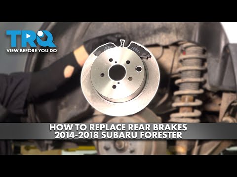 Видео: Как заменить задние тормоза на Subaru Forester 2014-2018