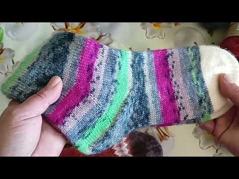 Видео: Все мои носочки за апрель и май. Пряжа Ярнарт Форза солид