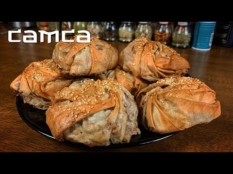 Видео: Ленивая самса. Тесто Фило из ВкусВилла :)