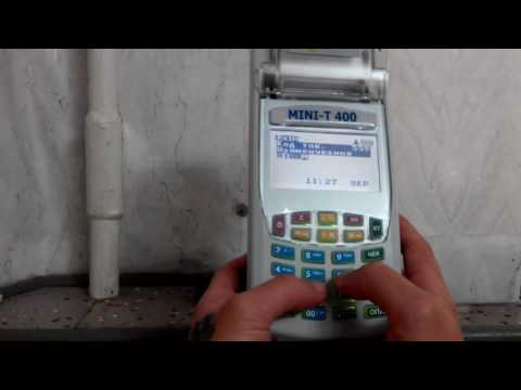 Видео: Работа на кассовом аппарате mini T400