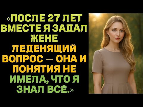 Видео: Через 27 лет брака я решился задать жене вопрос… И её ответ меня поразил