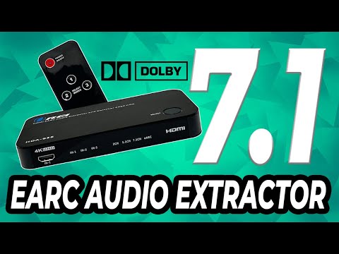Видео: 7.1 HDMI EarC Audio Extractor с Dolby Atmos