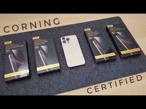 Видео: Сертифицированные защитные пленки Corning для iPhone — ESR UltraFit Armorite Pro