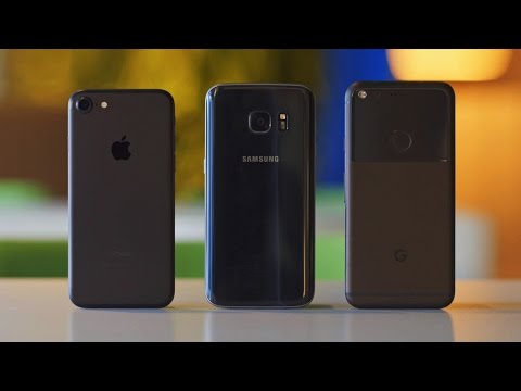 Видео: Pixel vs iPhone 7 vs Galaxy S7 — что купить?