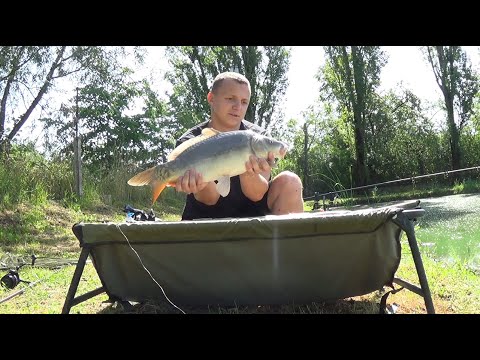 Видео: Рибалка на карпа літом! Ловля на пяну кукурудзу!