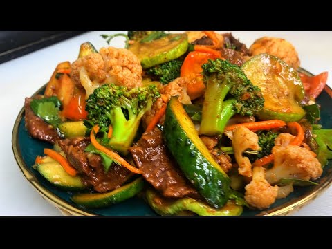 Видео: Салат с брокколи и цветной капусты .Салат. Салат с мясом . НУ ОЧЕНЬ ВКУСНЫЙ САЛАТ .vegetable salad.