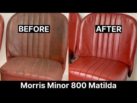 Видео: 65-летний классический Morris Minor | Реставрация салона из искусственной кожи | leathercare.com
