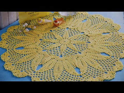 Видео: ОЧАРОВАТЕЛЬНАЯ САЛФЕТКА - ЦВЕТОК. СХЕМА.1-Я ЧАСТЬ.