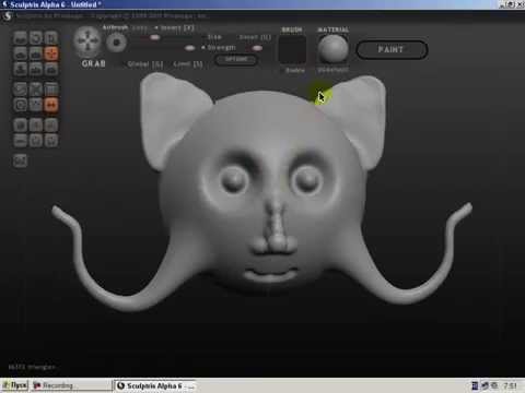 Видео: Урок 40 Лепка 3D модели в Sculptris для BluffTitler