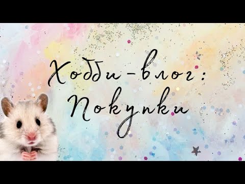 Видео: ХОББИ-ВЛОГ: покупки раскрасок и арт материалов (хомяк проснулся)