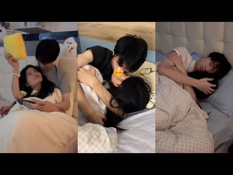 Видео: Кавайная парочка, спящая ночью❤️‍🔥