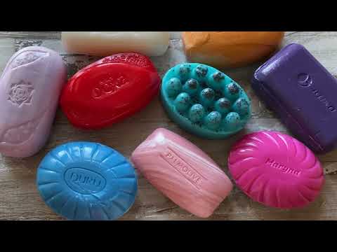 Видео: ASMR Soap cutting | Soap Carving|Резка мыла  | ASMR