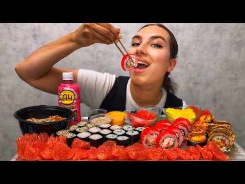 Видео: MUKBANG | РОЛЛЫ | SUSHI 🍱 | вопрос\ответ