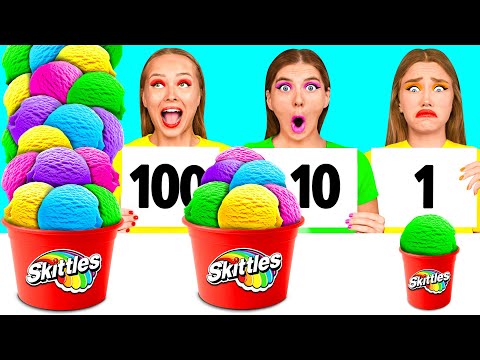 Видео: 100 Слоев Еды Челлендж | Забавные Лайфхаки с Едой от BaRaDa Best