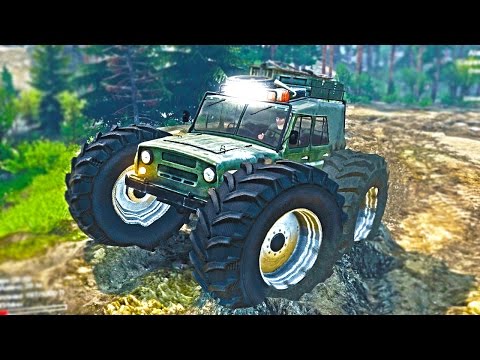 Видео: УТОПИЛИ УАЗ - SPINTIRES