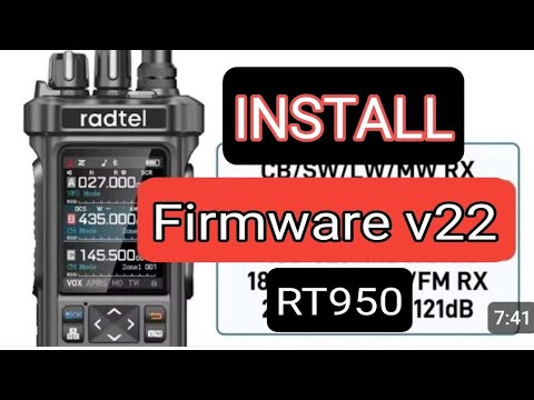 Видео: Установка прошивки RADTEL RT950 V.0.22