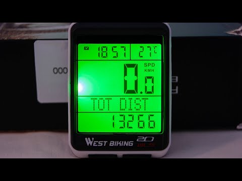 Видео: West biking WLS 20 — беспроводной велокомпьютер