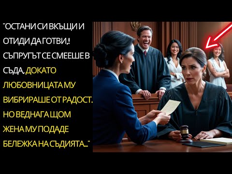 Видео: Остани си вкъщи и отиди да готви,! Съпругът й се засмя, но веднага щом тя подаде тази бележка...