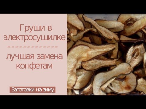 Видео: Сушим груши дома.  Можно ли сушить груши в сушилке. Как правильно сушить груши в электросушилке
