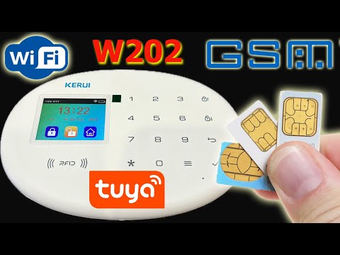 Видео: БЕСПРОВОДНАЯ WIFI GSM сигнализация KERUI W202 Tuya Smart, Smart Life