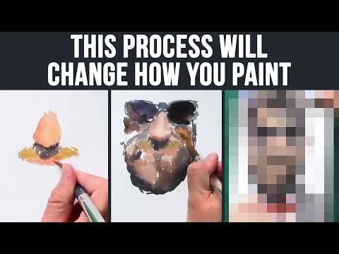 Видео: Акварельные портреты менее чем за 30 минут — самый быстрый способ!