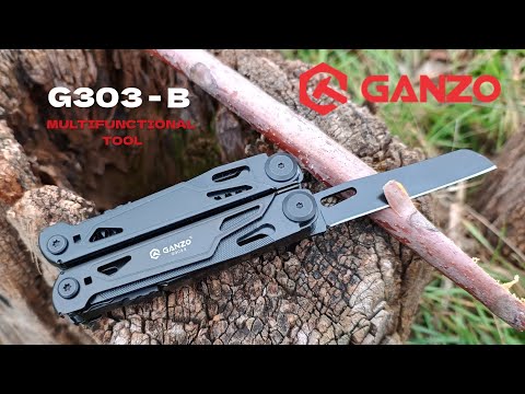 Видео: NEW‼️GANZO "G303-B". Отличный функциональный  мультитул (21 in 1; 105*40*20мм.,Black).Обзор.