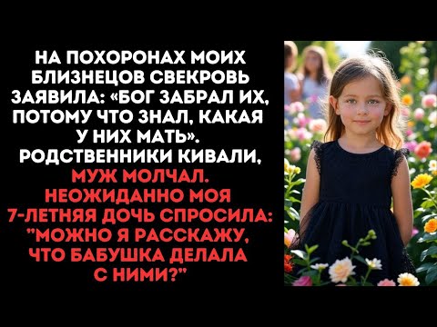 Видео: На похоронах моих близнецов моя 7-летняя дочь спросила:”Можно я расскажу, что бабушка делала с ними?