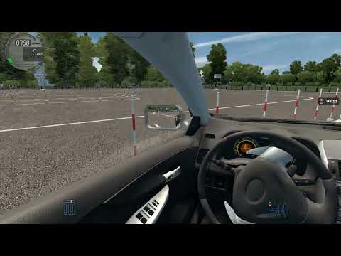 Видео: City Car Driving - экзамен на автодроме с прицепом (категория BE)