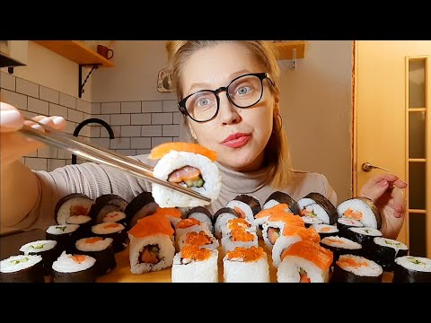 Видео: Мукбанг Роллы🍣Измены, как это было у меня😏Rolls/mukbang asmr как вычислить изменщика🤨