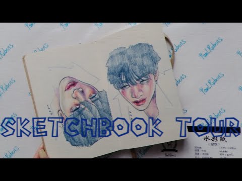 Видео: Обзор скетчбука, (как всегда - кпоп, stray kids и куча Чанов) / SKETCHBOOK TOUR 33