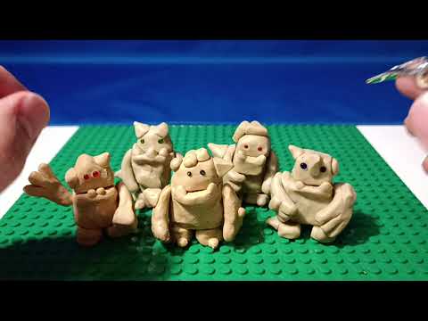 Видео: Тролли. История Хаздора. #Земля чудовищ #пластилин #лего