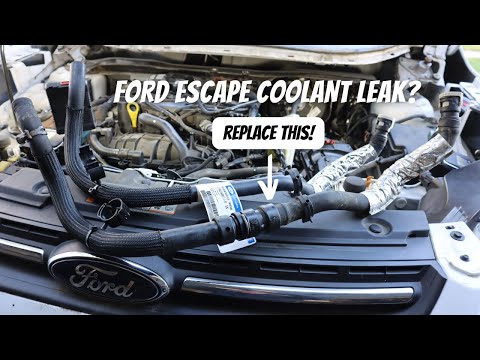Видео: Как устранить утечку охлаждающей жидкости в Ford Escape | Замена шланга отопителя Ford Escape 1.6...