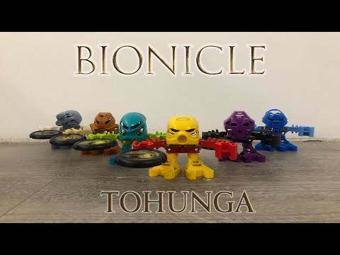 Видео: Обзор Lego Bionicle - Tohunga (1388, 1389, 1390, 1391, 1392, 1393)
