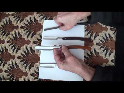 Видео: Как определить степень заточки опасной бритвы.