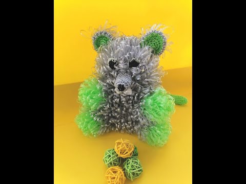 Видео: Мочалка-игрушка. Мышка часть 2. Waschlappen Maus.